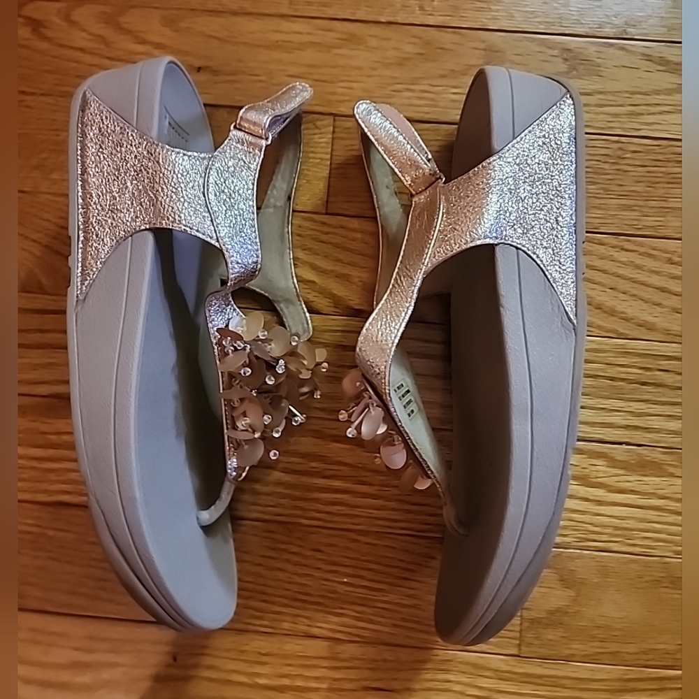 FitFlop Boogaloo Slingback Wedge Thong Sandals